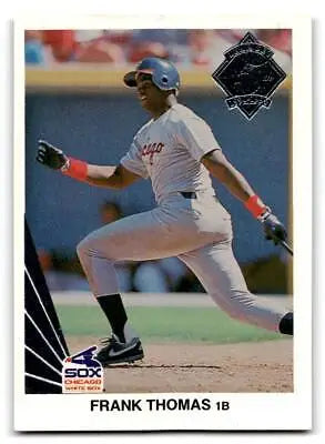 Frank Thomas baseball card from 1994 Leaf #300 Frank Thomas 1990 Leaf Reprint