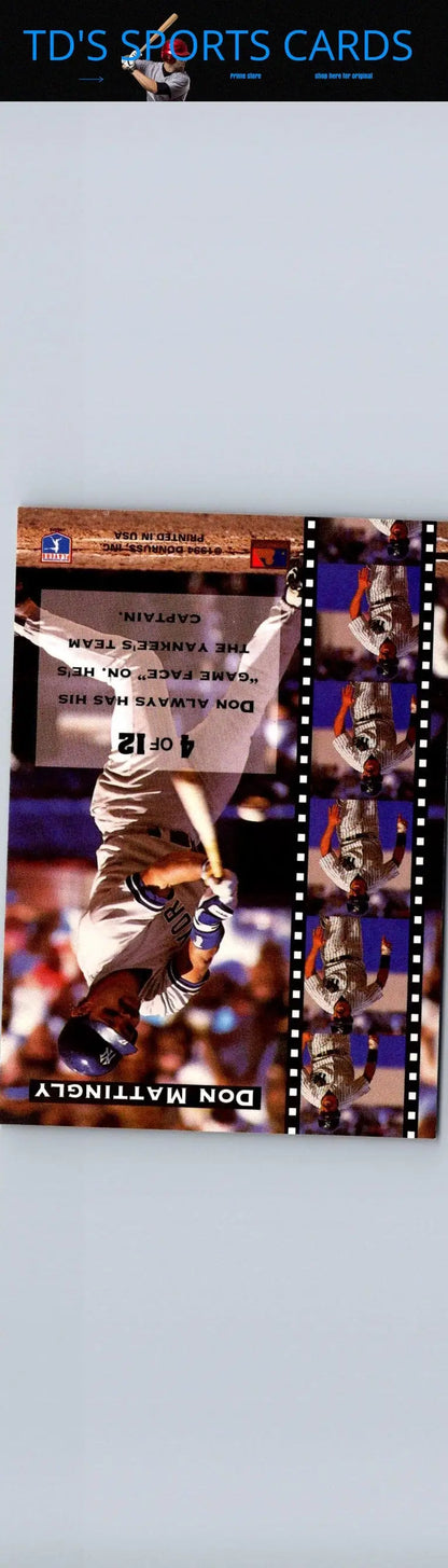 Don Mattingly baseball card from 1994 Leaf Gamers series featuring Don Mattingly Gamers