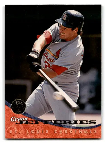 1994 Leaf #56 Gregg Jefferies baseball card with original gloss in NM-MT condition