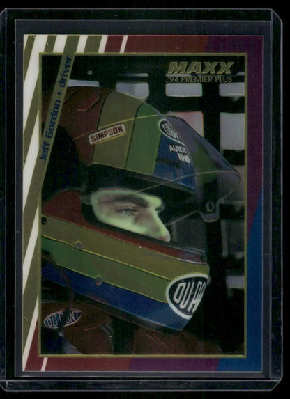 1994 Maxx Premier Plus Jeff Gordon racing card displayed in Premier Plus Jeff Gorden product