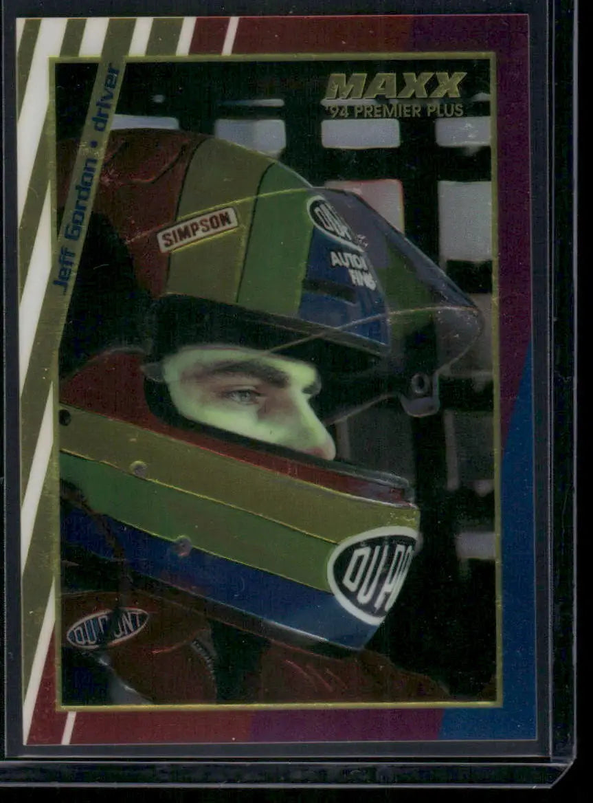 Vintage Maxx Premier Plus Jeff Gordon racing card from 1994 Premier Plus Jeff series