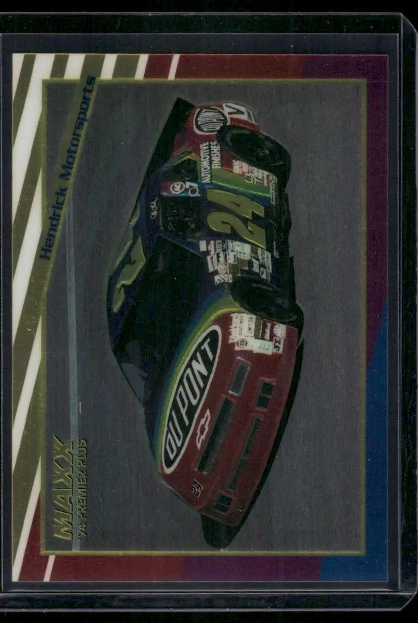 Maxx Premier Plus Jeff Gordon #85 Auto Racing trading card displayed in product