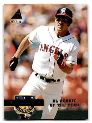 Tim Salmon in Angels uniform on 1994 Pinnacle trading card, a must-have baseball card
