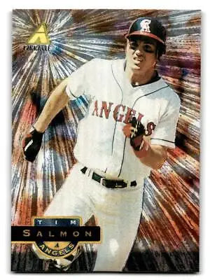 Tim Salmon baseball card from the 1994 Pinnacle Salmon Museum Collection