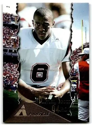 1994 Pinnacle Darnay Scott Rookie Cincinnati Bengals Football Trading Card displayed center