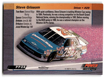 1994 Power #PP28 Steve Grissom - Trading Card