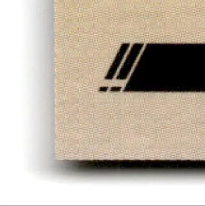Beige textured canvas with black double stripes and two dashes for 1994 Pro Set Power Jack Roush