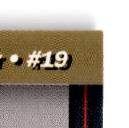 Olive green strap with white number 19 for 1994 Pro Set Power Racing George Bradshaw