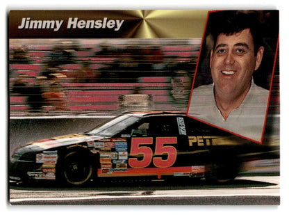 Racing collectible card featuring Jimmy Hensley from 1994 Pro Set Power Racing series