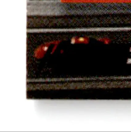 Black and red sports car model on track from 1994 Pro Set Power Racing Roger Penske #107
