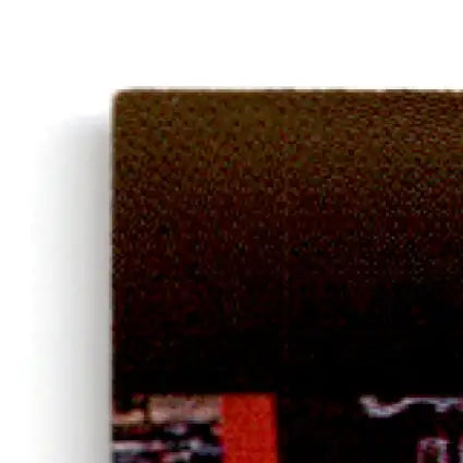 Dark brown textured coaster with red and black design from 1994 Pro Set Power Western Auto