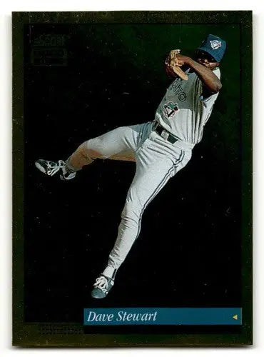 Original gloss Dave Stewart baseball card showcasing Stewart Toronto Blue Jays memorabilia