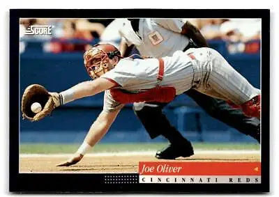 Joe Oliver 1994 Score #444 trading card showcasing a popular baseball player