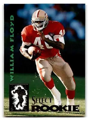 William Floyd in action on the field featured in 1994 Select trading card