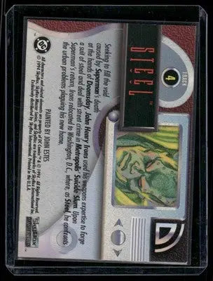 Collectible SkyBox DC Comics Master Series Steel trading card with artwork and details