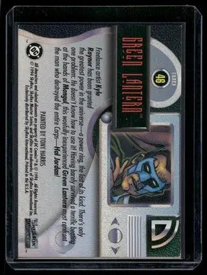 Collectible SkyBox DC Master Series Green Lantern trading card from 1994 SkyBox DC Master Series Green Lantern #46