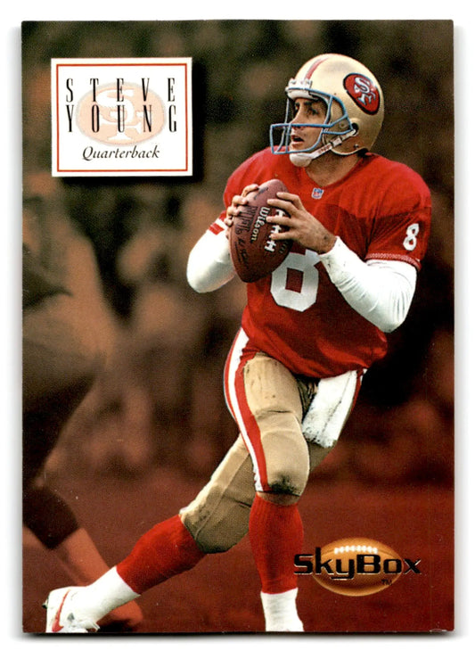SkyBox Football Premium Steve Young card from 1994 SkyBox Football Premium series