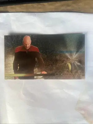 Star Trek Voyager trading card from 1994 Skybox Star Trek Generations movie foil inserts