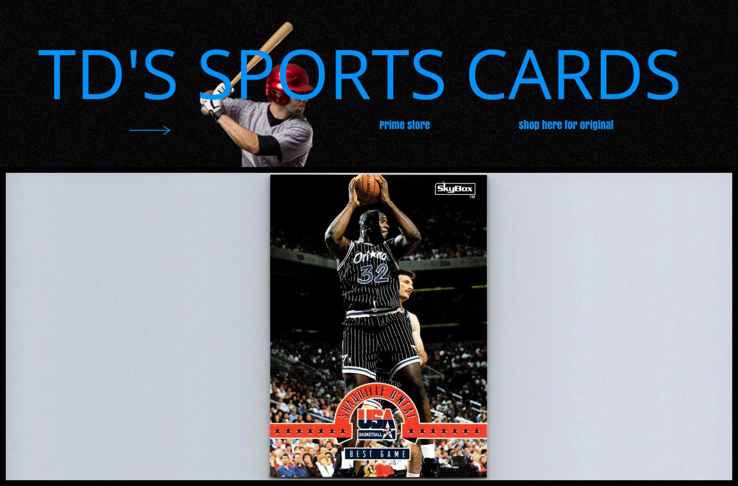 1994 SkyBox USA #71 Shaquille O’Neal trading card collectible item