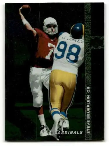 Original gloss 1994 SP #112 Steve Beuerlein Arizona Cardinals Football Card EX/NM