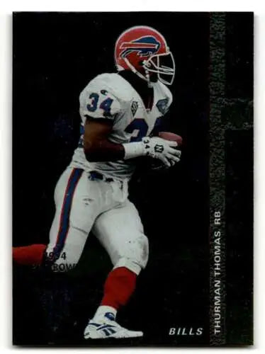1994 SP Thurman Thomas Buffalo Bills football card with original gloss in EX/NM condition