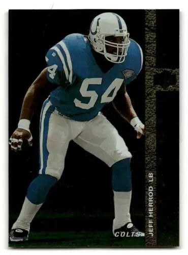 Football player in uniform, 1994 SP #33 Jeff Herrod Indianapolis Colts Football Card EX/NM