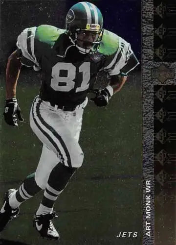 Original gloss 1994 SP #50 Art Monk NM-MT NY Jets football card, valuable collectible