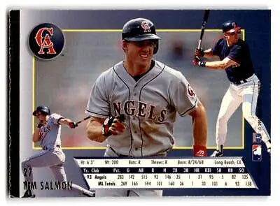 Tim Salmon baseball card from 1994 Ultra #27, a must-have for trading cards collectors