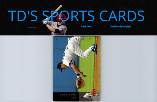Baseball card featuring Don Mattingly diving from the 1994 Upper Deck trading cards
