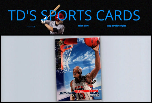 1994 Upper Deck USA #54 Shaquille O’Neal Gold Medal basketball card collectible