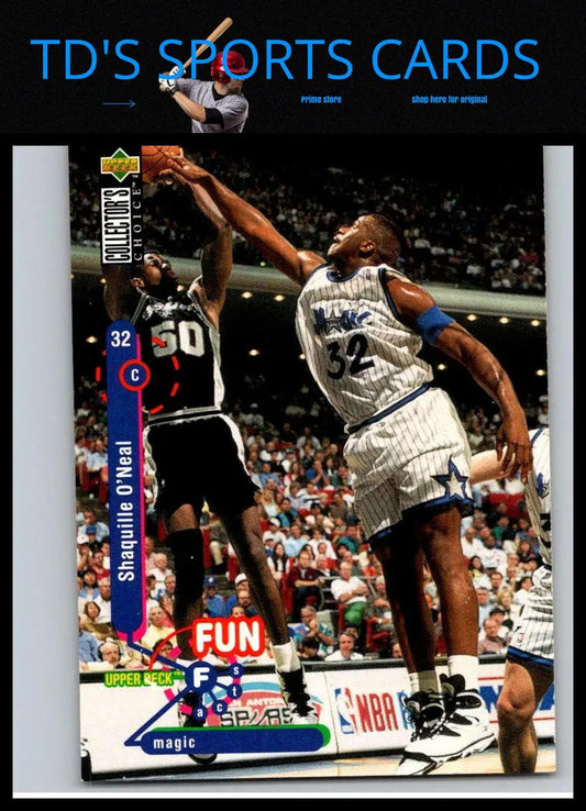 Shaquille O’Neal trading card from 1995-96 Collector’s Choice Player’s Club #184