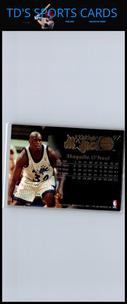 Shaquille O’Neal basketball card from 1995-96 Flair trading cards collection
