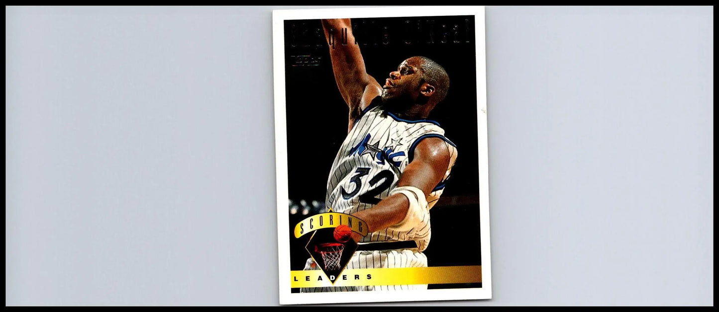 Shaquille O’Neal trading card from 1995-96 Topps #6 collectible baseball cards