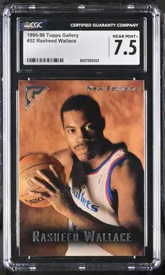 Rasheed Wallace Graded Basketball Card from 1995-96 Topps Gallery Rasheed Wallace