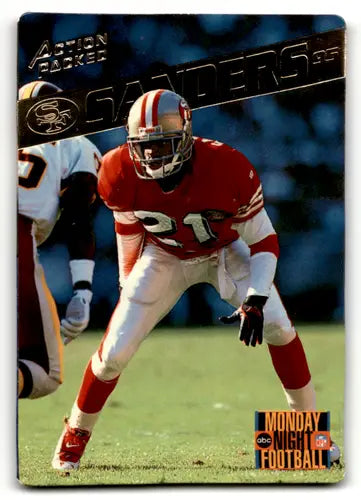 Deion Sanders football card from 1995 Action Packed Monday Night Football series