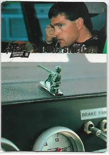 Racing-themed dashboard from 1995 Action Packed Winston Cup Country Bobby Labonte NM-MT cards typically sell