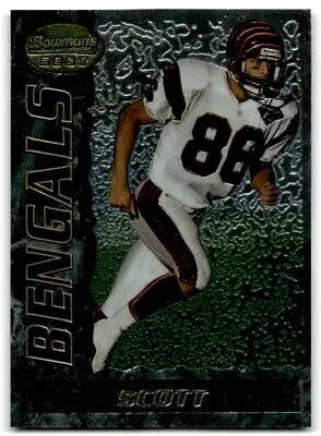 1995 Bowman’s Best Darnay Scott Cincinnati Bengals #39 football card display text-align center