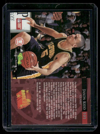 1995 Classic All Rookies Jason Kidd #101 Basketball - Basketball Card