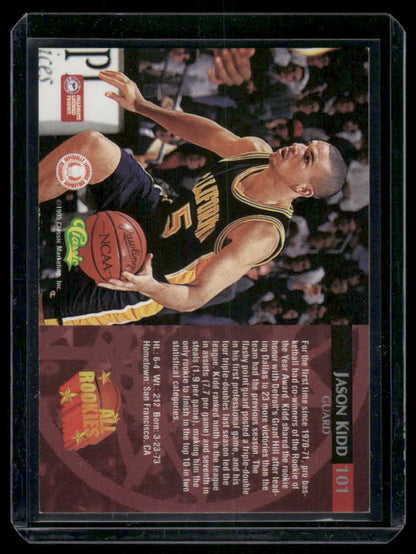 1995 Classic All Rookies Jason Kidd #101 Basketball - Basketball Card