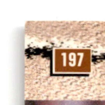 Brown numbered sign from 1995 Classic Assets Football featuring Football Steve Young