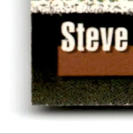 Brown and black rectangular nametag for 1995 Classic Assets Football Steve Young San Francisco 49ers
