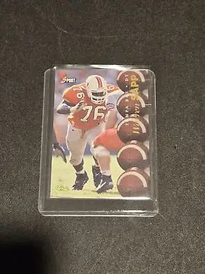Warren Sapp football card from 1995 Classic Five Sport series displayed in product