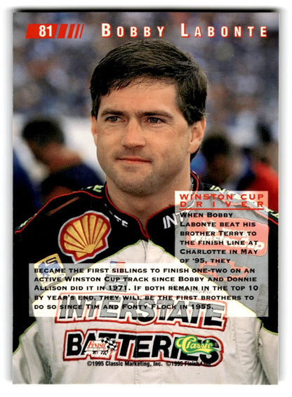 1995 Classic Racing Images Bobby Labonte #81