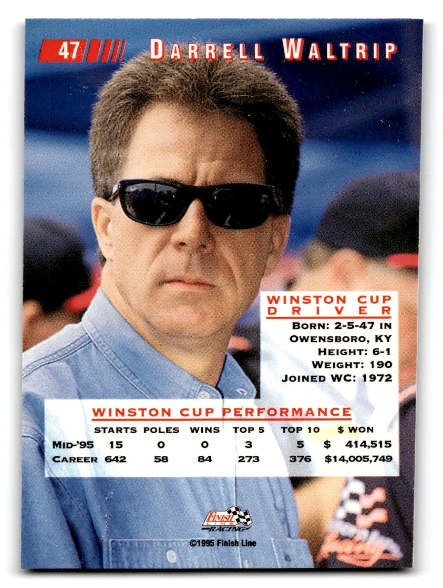 1995 Classic Racing Images Darrell Waltrip #47 - Unknown