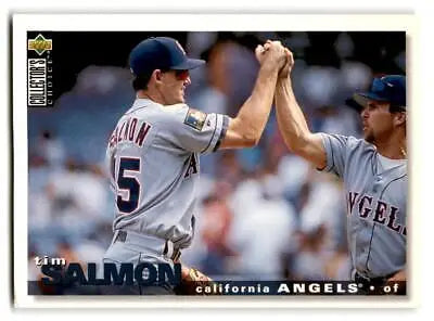 Baseball card of Tim Salmon from 1995 Collector’s Choice trading cards