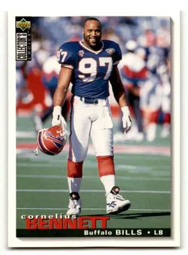 1995 Collector’s Choice #163 Cornelius Bennett Buffalo Bills original gloss football card