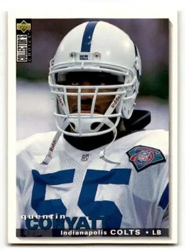 Original gloss 1995 Collector’s Choice #192 Quentin Coryatt Indianapolis Colts card