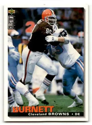 1995 Collector’s Choice Rob Burnett Cleveland Browns Football Card with original gloss