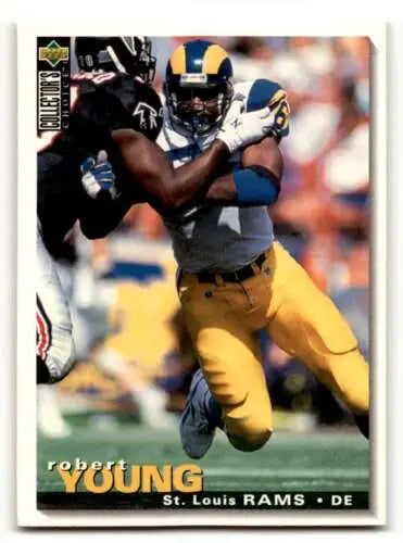 Robert Young original gloss football card for St. Louis Rams, ID:59951
