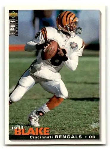 1995 Collector’s Choice #224 Jeff Blake Cincinnati Bengals football card original gloss